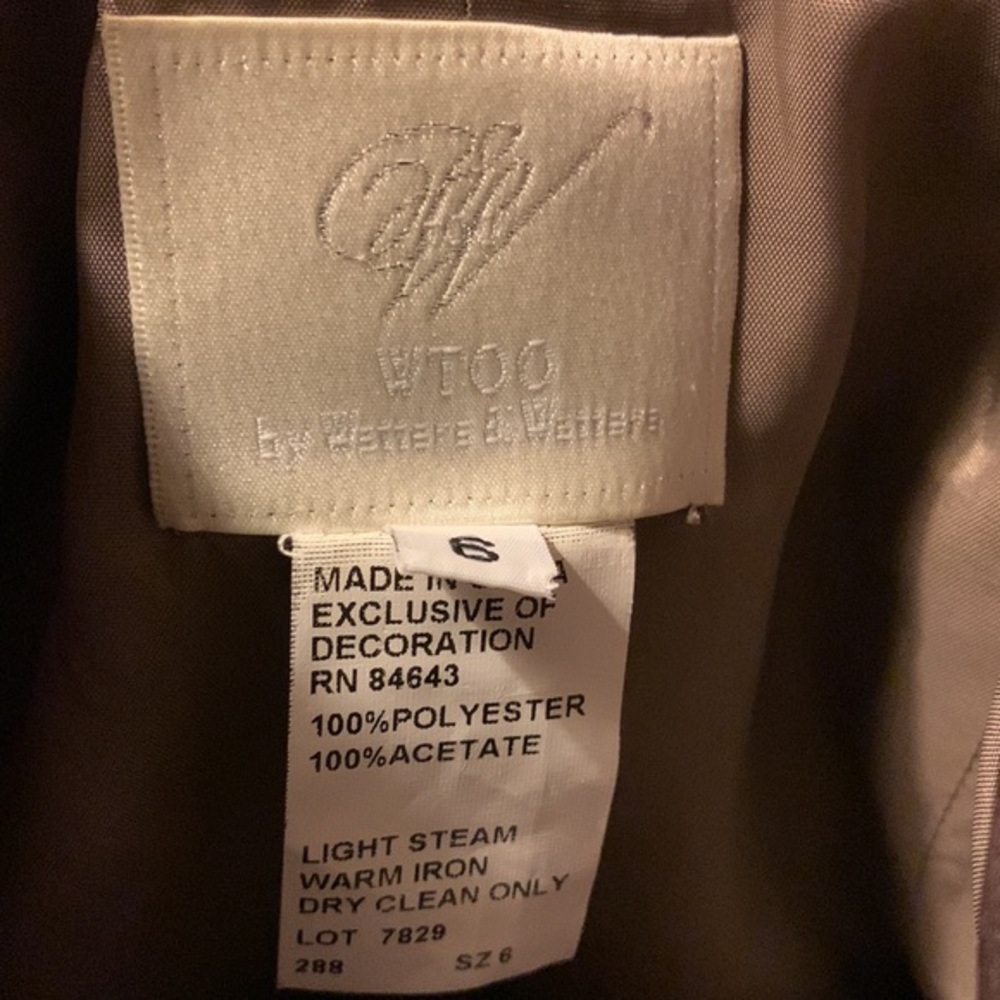 Wtoo by Watters & Watters Nordstrom Gray Bridesmaid Gown Size 6 - Picture 10 of 11